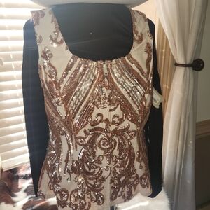 Elegant Sequin Embellished Blouse